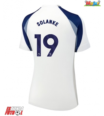 Tottenham Hotspur Dominic Solanke #19 Primera Equipación Mujer 2025-26 Manga Corta